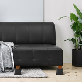 lyrlody Bed Riser, 4Pcs 7.4 x 3.5inch Furniture Risers Stable Riser Large Adjustable Bed Chair Table Sofa Riser Feet Lift Set Under Bed Storage Heavy Duty Wide Feet Lift Stands