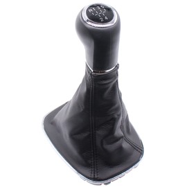 Doo Engy Gear Knob Gear Stick Gaiter 5 Gears Leather Black for Adam 2012-2019 Corsa E from 2014