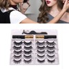 10 Pairs Magnetic False Eyelashes Waterproof Reusable Magnetic False Lashes