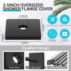 3.5 Inch Large Shower Arm Flange Square Plumbing Cover Plates
