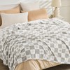 EMME Checkered Gift Blanket Twin Size - 60"*80" Grey Bed