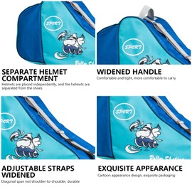 Ceestyle Skate Bag with Handles Ice Hockey Bag with Zip and Practical Compartments Including Adjustable Carry Strap