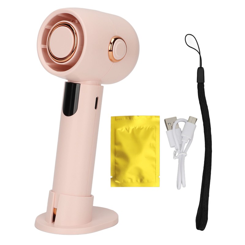 Smart Digital Display Handheld Fan Leafless Silent Small Turbine Fan