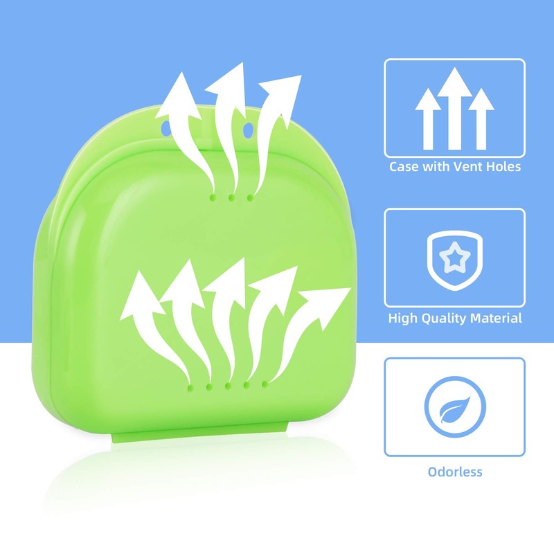 Annhua Denture Holder Retainer Case for Orthodontic Mouthpiece, Clear Aligner