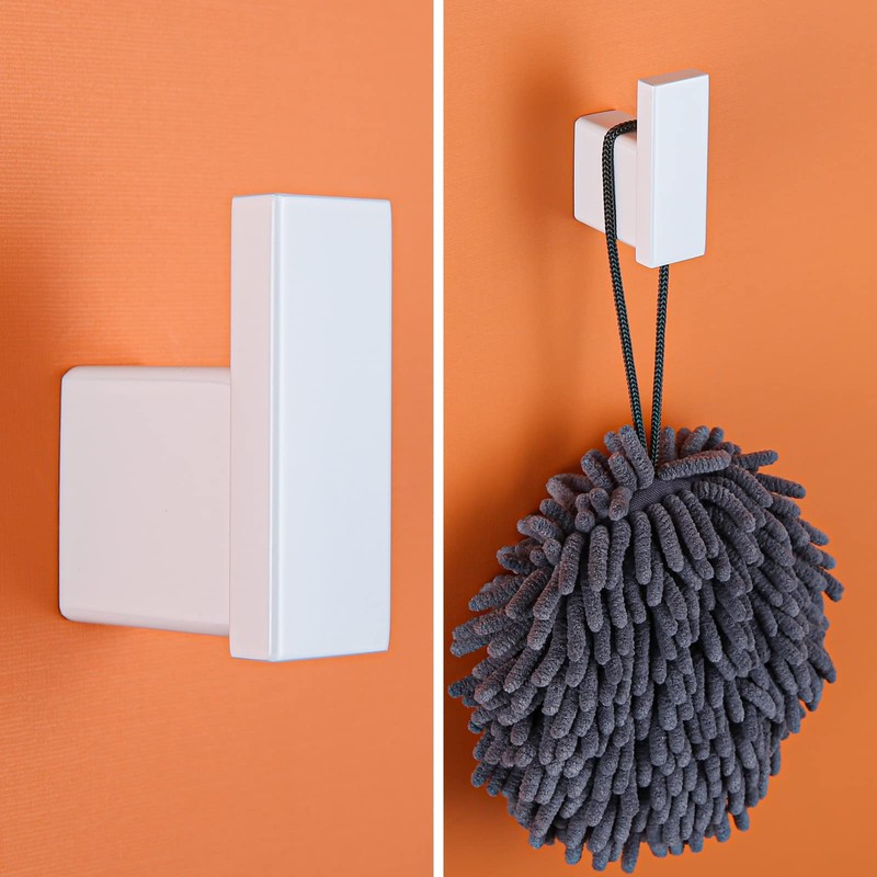 RANDOM Matte White Towel Hooks Bathroom Hardware Accessories Hook 304