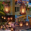 TAKE ME [2 Pack] 14" Solar Lantern Outdoor Garden Hanging