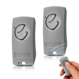 433.92 MHz Garage Door Hand Transmitter, 2 Channels Handheld Transmitter for ECOSTAR RSE2 RSC2 RSZ1, Garage Door Opener for Hormann EcoStar Liftronic 500/700/800 for Portronic D2500/D5000/S4000