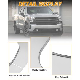 KPJYATUO Arch Wheel Repair Panel Compatible With 2007-2013 Silverado 1500 2500hd, Truck Bed Upper Rear Wheel Arch Repair Quarter Panel Rust-Resistant 2 Piece Set