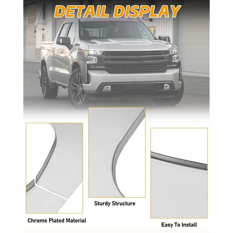 KPJYATUO Arch Wheel Repair Panel Compatible With 2007-2013 Silverado 1500