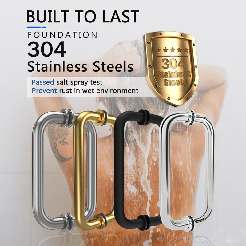 NovaNectar Glass Shower Door Handle, Bathroom Shower Door Replacement Handles,