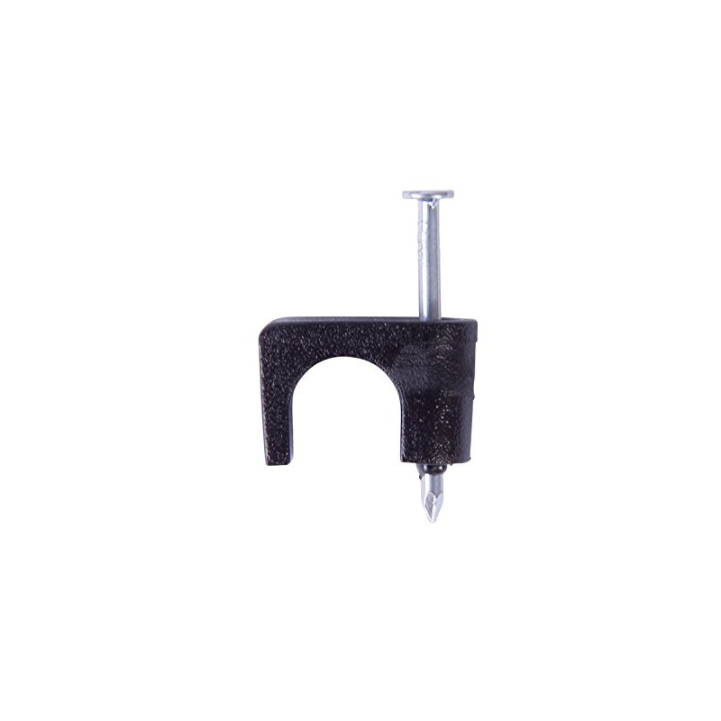 GARDNER BENDER PSB-100 100Pk 1/4 Coax Staple, Black