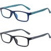 Reading Glasses for Men/Women with Spring hinges, Rectangulart Computer Readers