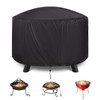 HOMEE Round Fire Pit Table Cover 36" x 20",Fire Pit