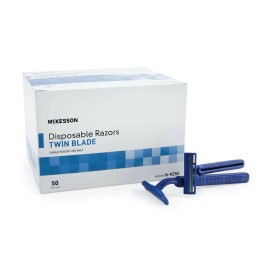 McKesson Twin Blade Disposable Razors - Box of 50