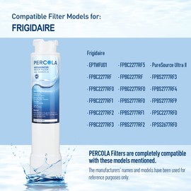 Top Pure Refrigerator Water Filter Compatible with Frigidaire EPTWFU01 Puresource Ultra II, FPBC2277RF FPBG2277RF FGHB2868TP FFHD2250TD (3 Pack)