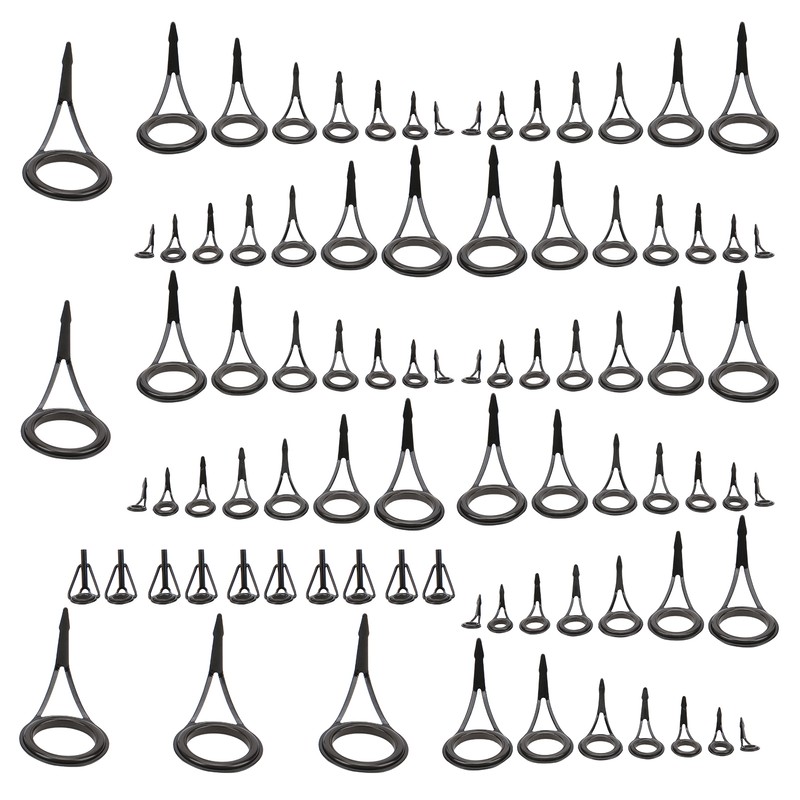 Fishing Rod Single Foot Fishing Pole Eyes Rings Repair Kit