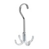 mDesign Set of 2 Closet Organisers with Four Hooks -
