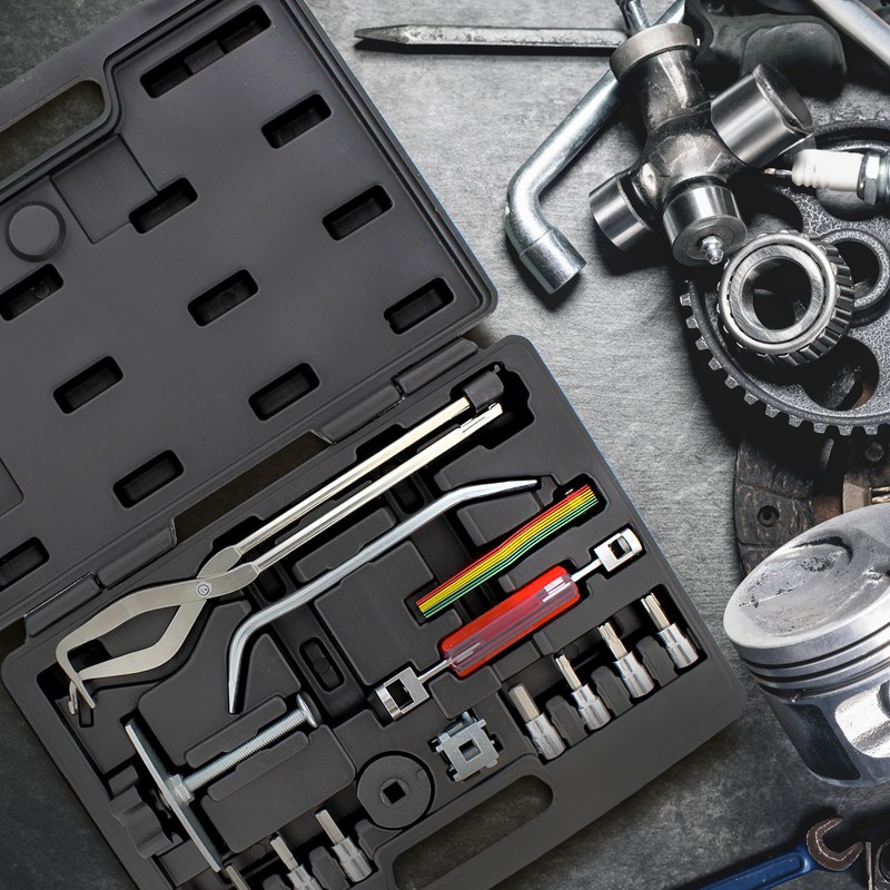 ABN 15-Piece Brake Kit with Brake Caliper Tool, Brake Drum