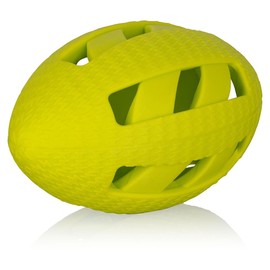 Knuffelwuff Hundespielzeug Snackball Futter Rugby aus TPR - Schwimmfähiger Apportierball, Snackball,Futterball - zahnfreundliches Material - Ideal für aktive Spiele und Training im Freien
