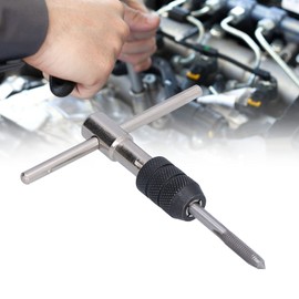 Tap Set, THandle Tap Wrench Set Steel Straight Flute Tap M6 M7 M8 M10 M12 No Burr Tap Handle Set Woodworking and Machinery Repair Tool, Tap, Tool Sets