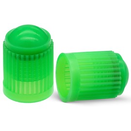 MEAJOO 15PCS Tire Valve Stem Caps, Corrosion Resistant, with O Rubber Ring, Airtight Seal Heavy Duty Dustproof Tire Valve Stem Covers for Cars, SUV, Trucks, Bikes, Motorcycles, Bicycles(Green)