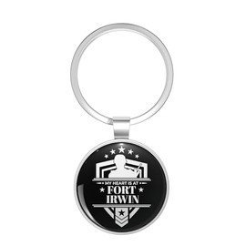 BKR Graphics Fort Irwin Metal Double Sided Key Chain Keychain