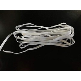 1/4" Woven Elastic 10 Yard Bundle (White, 1/4")