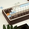 JOLINTAL 130 Keys Otter Coffee Theme Keycaps, Customized PBT Keycaps