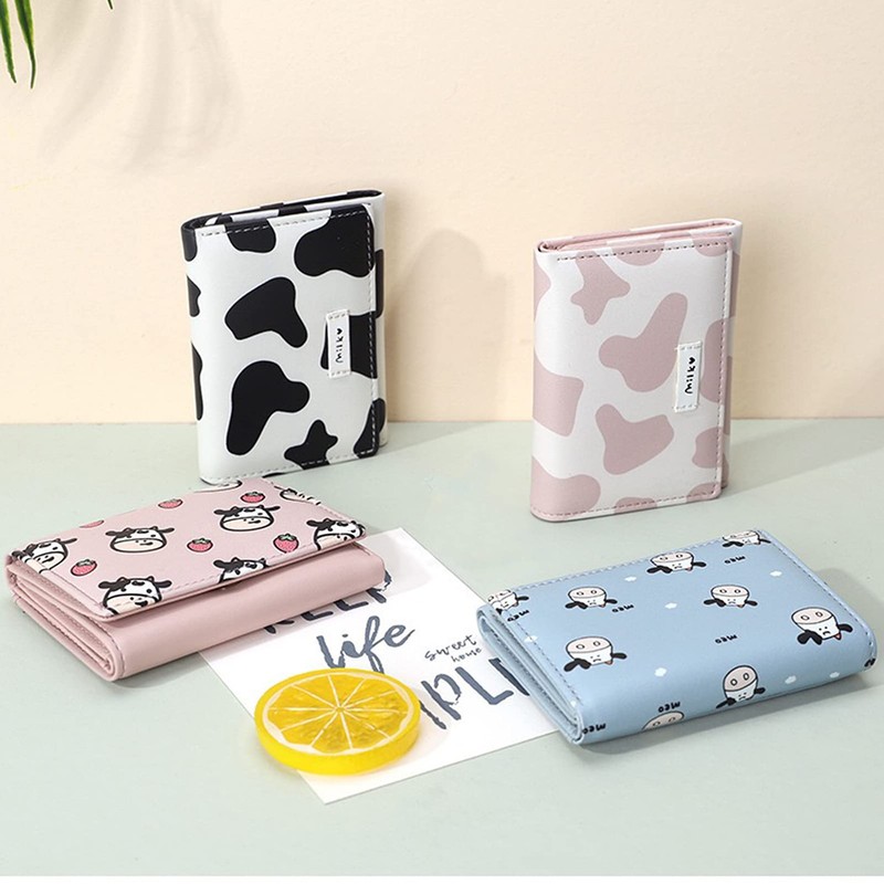 Favydov Cute Copmact Small Wallet for Women Girls Trifold Card