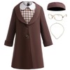 Coolproud American Historical Figures Rosa Parks Costume includes coat dress