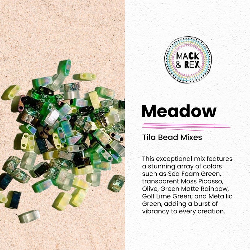 Mack and Rex Tila Bead Mixes (Meadow) – Half Tila