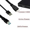SaiTech IT 1 feet USB 3.0 Dual Power Y Shape