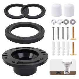 RV Toilet Seal Kit and 3 Inch Socket RV Toilet Flange Kit for Dometic 300 310 320 RV Toilets, Replaces 385345892 Flange, 385311658 Flush Ball Seal and 385311652 RV Toilet Seal (Toilet Flange Kit)