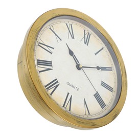 Tofficu Vintage Wall Clock Safe with Hidden Compartment Stylish Jewelry Security Storage for Cash Valuables More Decor Organizer Bronze