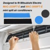 WISLULU 4 Pack Mini Split Air Filter Replacement Fit for