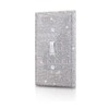 Gaocai Shiny Silver Rhinestones Wall Plates Light Switch Cover Plate