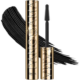 LOréal Paris Panorama Máscara de Pestañas Voluminizadora, Ojos Hasta 1.4 Veces Visiblemente Más Grandes, Mirada Panorámica, Cepillo de Silicona,