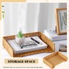 Yeaqee 2 Pcs Paper Tray Organizer for Desk Woven Letter