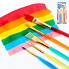 6-Piece Rainbow Color Brush Set Set 5ea