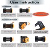 Foldable Bike Lock with Mount Bracket, 4-Digit Combination Anti Theft