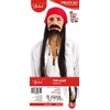 Wicked Costumes Mens Pirate Set, Bandana with attached hair, Beard
