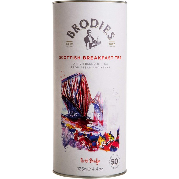 Brodies Tea, Scottish Breakfast, 50-Count Tea Bag 4.4oz