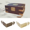 2Pcs Brass Corner Protectors Right Angle Brackets 90 Degree Corner