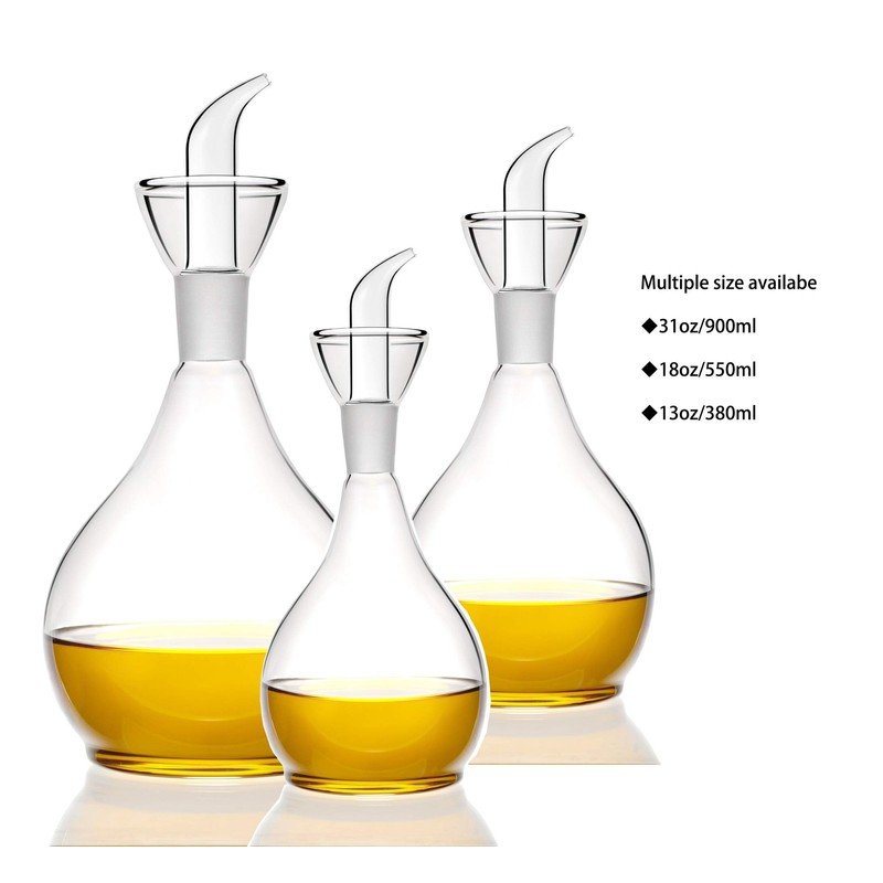 HAIZEEN 18ounce/ 550 ml Olive Oil Dispenser Oil Bottle Glass