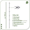 protanic Tomato Rod Plant Support Trellis with Plant Clips