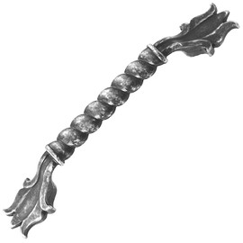 Decoranddecor Ella Antique Vintage Style Traditional Retro Zinc Pull Handles for Kitchen Bathroom Bedroom Cabinet (128mm, Antique Silver)