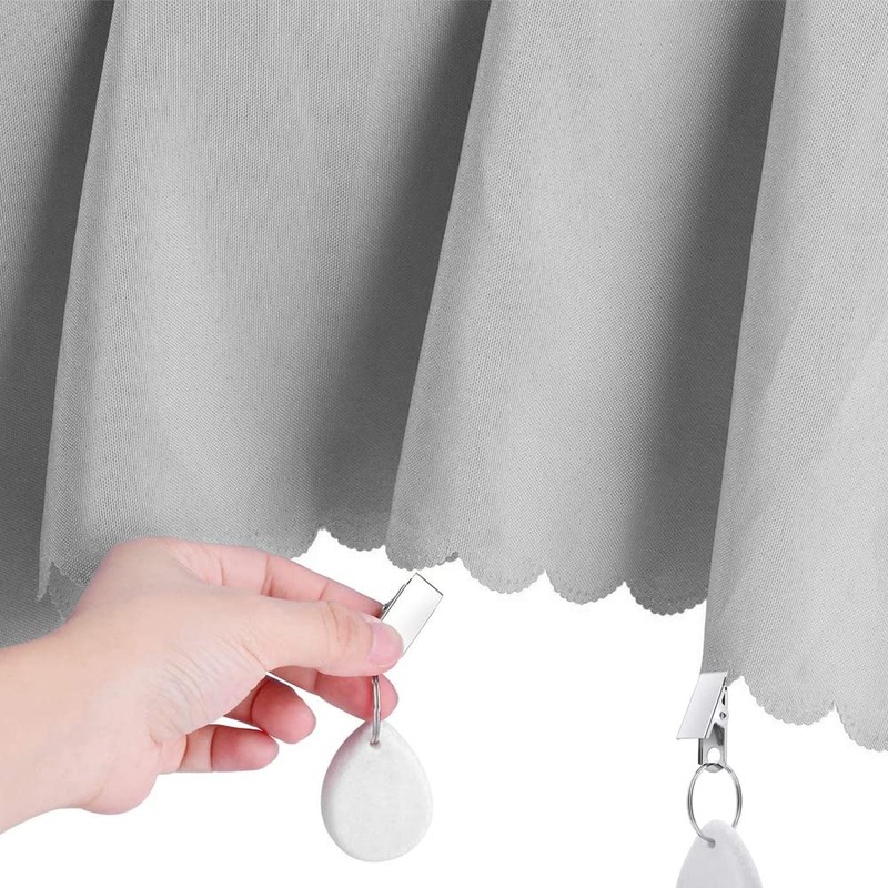 8Pcs Tablecloth Weights, Marble Teardrop Heavy Duty Tablecloth Pendants with