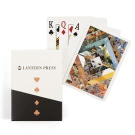 Lantern Press North American Wildlife Collage, Photo Collage (52 Playing Cards, Poker Size Card Deck with Jokers)
