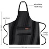 XIEJINJIA 2 Pack Adjustable Apron with Pockets Chef Kitchen Restaurant