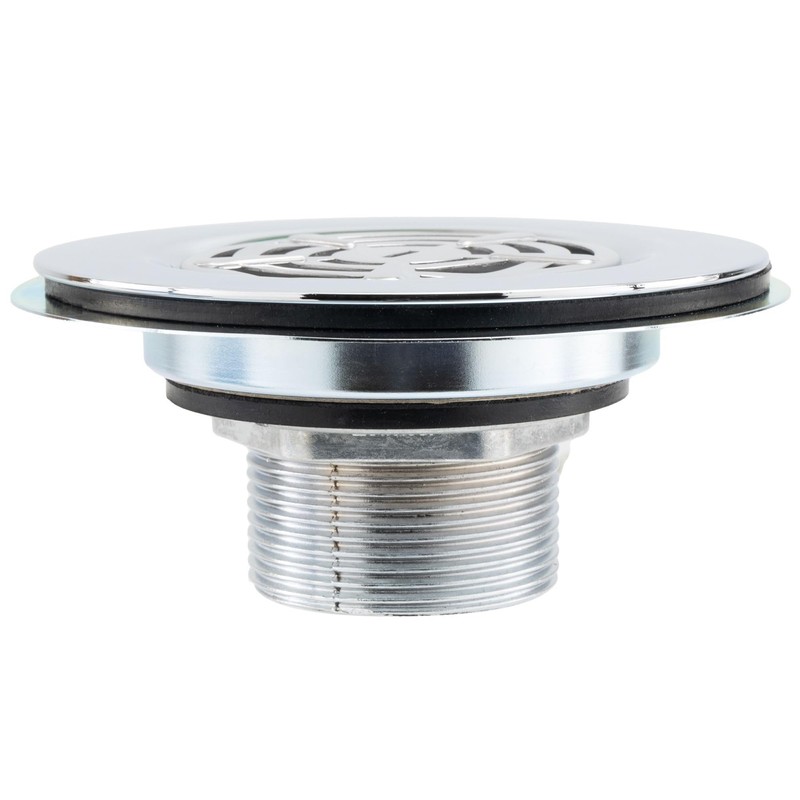 Factory RV Shower Pan Drain | Stainless Steel, Fits 3"
